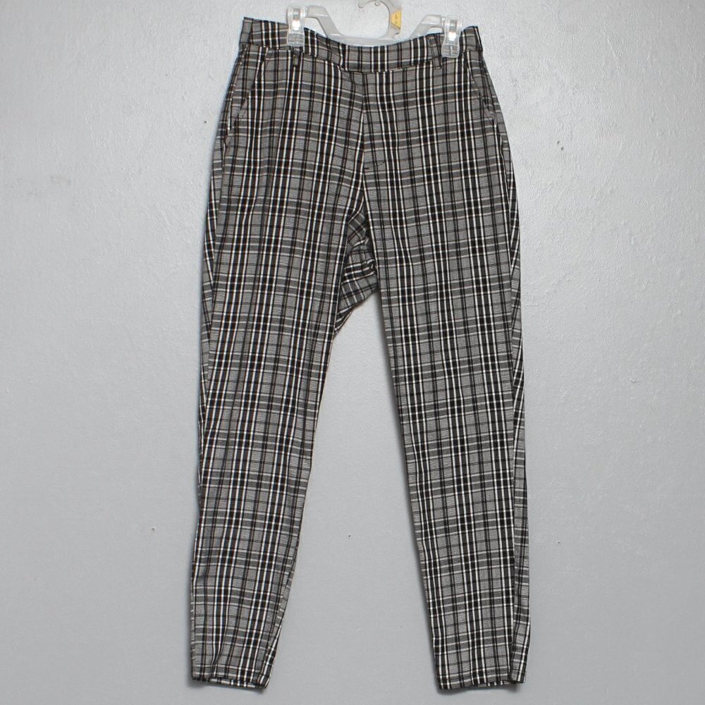 Hot topic black and white plaid punk rock gothic style pants